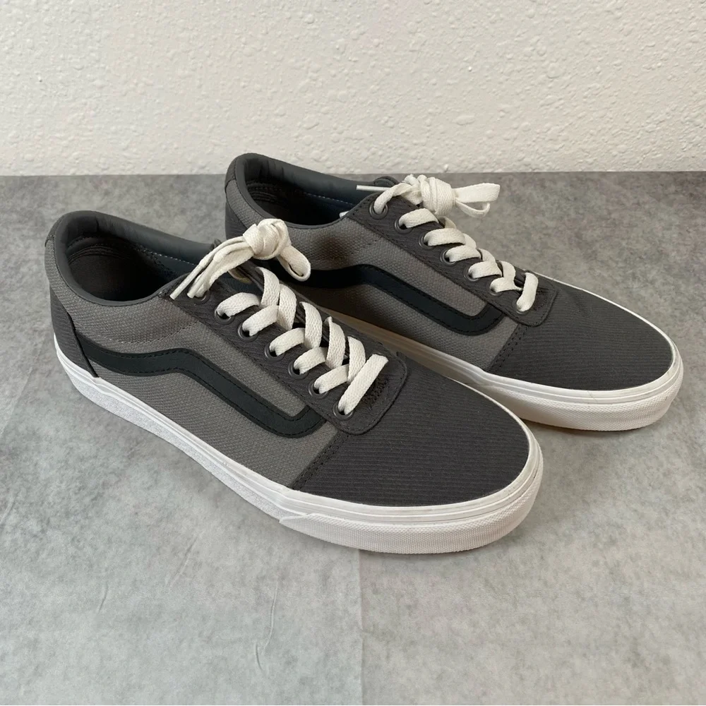 Size 7.5 Vans Ward Retro Gray & Black Sneakers Men’s NWOT No box - Picture 2 of 9